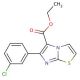 Ethyl 6-(3-chlorophenyl)imidazo[2,1-b]thiazole-5-carboxylate - chemical structure image