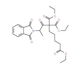 Ethyl-6,6-dicarbethoxy-7-oxo-8-phthalimidopelargonat (CAS 95820-20-5) - chemical structure image