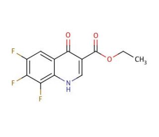 Ethyl 6,7,8-trifluoro-1,4-dihydro-4-oxo-3-quinolinecarboxylate (CAS 79660-46-1) - chemical structure image