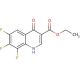 Ethyl 6,7,8-trifluoro-1,4-dihydro-4-oxo-3-quinolinecarboxylate (CAS 79660-46-1) - chemical structure image