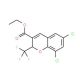 Ethyl 6,8-dichloro-2-(trifluoromethyl)-2H-chromene-3-carboxylate - chemical structure image