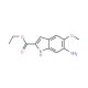 Ethyl 6-Amino-5-methoxyindole-2-carboxylate (CAS 107575-60-0) - chemical structure image