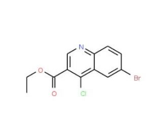 Ethyl 6-bromo-4-chloro-3-quinolinecarboxylate (CAS 206257-39-8) - chemical structure image