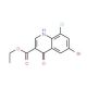 Ethyl 6-bromo-8-chloro-4-hydroxy-quinoline-3-carboxylate (CAS 217316-19-3) - chemical structure image
