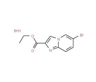 Ethyl 6-bromoimidazo[1,2-a]pyridine-2-carboxylatehydrobromide (CAS 67625-37-0 (non-salt)) - chemical structure image