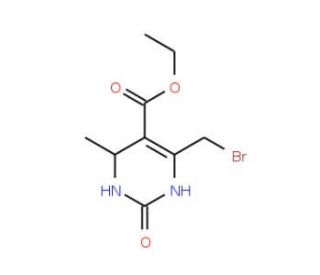ethyl 6-(bromomethyl)-4-methyl-2-oxo-1,2,3,4-tetrahydropyrimidine-5-carboxylate (CAS 14757-98-3) - chemical structure image