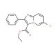 Ethyl 6-chloro-2-phenylimidazo[1,2-a]pyridine-3-carboxylate (CAS 193979-37-2) - chemical structure image