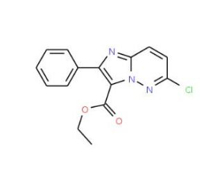 Ethyl 6-chloro-2-phenylimidazo[1,2-b]pyridazine-3-carboxylate - chemical structure image