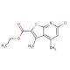 ethyl 6-chloro-3,4-dimethylthieno[2,3-b]pyridine-2-carboxylate - chemical structure image