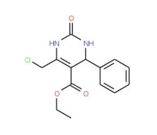 Ethyl 6-(chloromethyl)-2-oxo-4-phenyl-1,2,3,4-tetrahydropyrimidine-5-carboxylate - chemical structure image