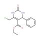 Ethyl 6-(chloromethyl)-2-oxo-4-phenyl-1,2,3,4-tetrahydropyrimidine-5-carboxylate - chemical structure image