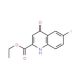 Ethyl 6-fluoro-4-hydroxyquinoline-2-carboxylate (CAS 16377-62-1) - chemical structure image