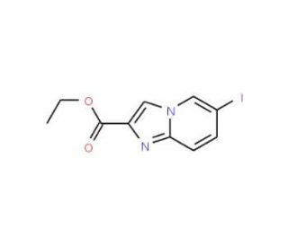 Ethyl 6-iodoimidazo[1,2-a]pyridine-2-carboxylate (CAS 214958-32-4) - chemical structure image