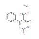 Ethyl 6-methyl-2-oxo-4-phenyl-1,2-dihydro-5-pyrimidinecarboxylate (CAS 69207-36-9) - chemical structure image
