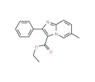 Ethyl 6-methyl-2-phenylimidazo[1,2-a]pyridine-3-carboxylate - chemical structure image