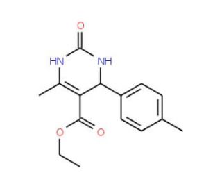 Ethyl 6-methyl-4-(4-methylphenyl)-2-oxo-1,2,3,4-tetrahydro-5-pyrimidinecarboxylate (CAS 299949-24-9) - chemical structure ima