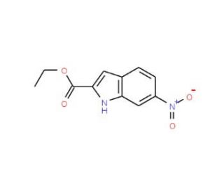 Ethyl 6-Nitro-1H-indole-2-carboxylate (CAS 16792-45-3) - chemical structure image