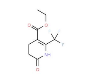 Ethyl 6-oxo-2-(trifluoromethyl)-1,4,5,6-tetrahydro-3-pyridinecarboxylate (CAS 194673-12-6) - chemical structure image