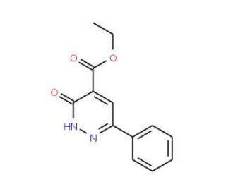 Ethyl 6-phenyl-2H-pyridazin-3-one-4-carboxylate (CAS 34753-27-0) - chemical structure image