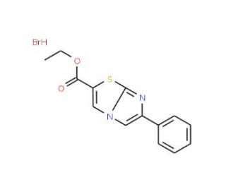 Ethyl 6-phenylimidazo[2,1-b][1,3]thiazole-2-carboxylate hydrobromide - chemical structure image