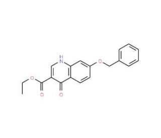 Ethyl 7-(benzyloxy)-4-hydroxyquinoline-3-carboxylate (CAS 17825-15-9) - chemical structure image