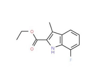 Ethyl 7-fluoro-3-methyl-1H-indole-2-carboxylate - chemical structure image