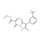 Ethyl 7-hydroxy-2-methyl-3-[3-(trifluoromethyl)-phenyl]pyrazolo[1,5-a]pyrimidine-6-carboxylate - chemical structure image