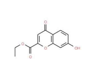 Ethyl 7-hydroxy-4-oxo-4H-chromene-2-carboxylate (CAS 23866-72-0) - chemical structure image
