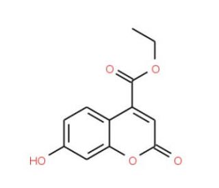 Ethyl 7-hydroxycoumarin-4-carboxylate (CAS 1084-45-3) - chemical structure image