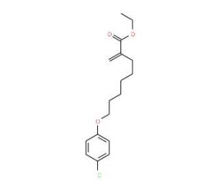 Ethyl 8-(4-Chlorophenoxy)-2-methylen-octanoate (CAS 82258-37-5) - chemical structure image