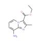 Ethyl 8-amino-2-methylimidazo[1,2-a]pyridine-3-carboxylate (CAS 185133-90-8) - chemical structure image