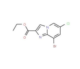 Ethyl 8-bromo-6-chloroimidazo[1,2-a]pyridine-2-carboxylate (CAS 951884-22-3) - chemical structure image