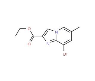 Ethyl 8-bromo-6-methylimidazo[1,2-a]pyridine-2-carboxylate (CAS 847446-55-3) - chemical structure image
