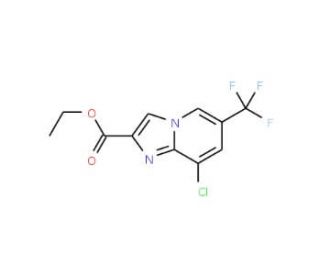 Ethyl 8-Chloro-6-(trifluoromethyl)imidazo[1,2-a]pyridine-2-carboxylate (CAS 353258-31-8) - chemical structure image