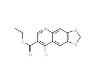 Ethyl 8-chloro[1,3]dioxolo[4,5-g]quinoline-7-carboxylate (CAS 26893-17-4) - chemical structure image