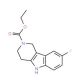 Ethyl 8-fluoro-1,3,4,5-tetrahydro-2H-pyrido-[4,3-b]indole-2-carboxylate (CAS 58038-66-7) - chemical structure image