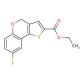 Ethyl 8-fluoro-4H-[1]-benzopyrano[4,3-b]thiophene-2-carboxylate (CAS 105799-70-0) - chemical structure image