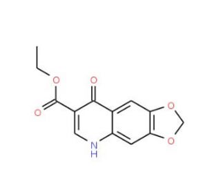 Ethyl 8-hydroxy[1,3]dioxolo[4,5-g]quinoline-7-carboxylate (CAS 14205-65-3) - chemical structure image