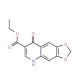 Ethyl 8-hydroxy[1,3]dioxolo[4,5-g]quinoline-7-carboxylate (CAS 14205-65-3) - chemical structure image