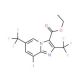 Ethyl 8-iodo-2,6-bis(trifluoromethyl)imidazo-[1,2-a]pyridine-3-carboxylate - chemical structure image