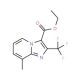 Ethyl 8-methyl-2-(trifluoromethyl)imidazo-[1,2-a]pyridine-3-carboxylate - chemical structure image