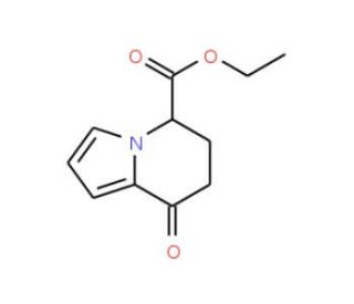 Ethyl 8-oxo-5,6,7,8-tetrahydroindolizine-5-carboxylate - chemical structure image