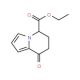 Ethyl 8-oxo-5,6,7,8-tetrahydroindolizine-5-carboxylate - chemical structure image