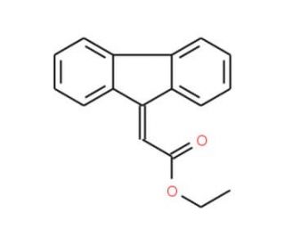 Ethyl 9-fluorenylideneacetate (CAS 27973-36-0) - chemical structure image