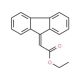 Ethyl 9-fluorenylideneacetate (CAS 27973-36-0) - chemical structure image