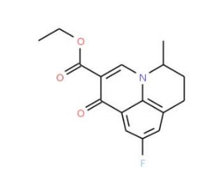 ethyl 9-fluoro-5-methyl-1-oxo-6,7-dihydro-1H,5H-pyrido[3,2,1-ij]quinoline-2-carboxylate - chemical structure image