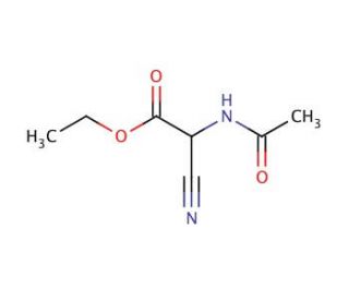 Ethyl acetamidocyanoacetate (CAS 4977-62-2) - chemical structure image