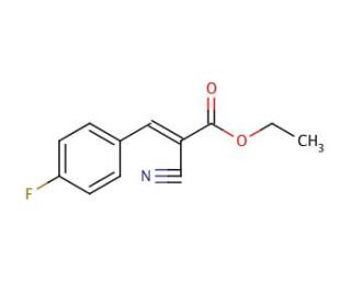 Ethyl &alpha;-cyano-4-fluorocinnamate (CAS 18861-57-9) - chemical structure image