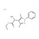 ethyl amino(3,5-dimethyl-1-phenyl-1H-pyrazol-4-yl)acetate hydrochloride - chemical structure image