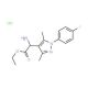ethyl amino[1-(4-fluorophenyl)-3,5-dimethyl-1H-pyrazol-4-yl]acetate hydrochloride - chemical structure image